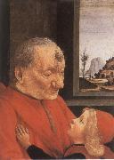 Domenico Ghirlandaio An Old man with his grandson USA oil painting artist